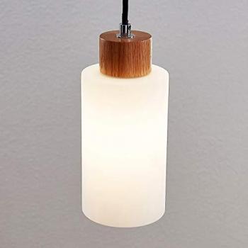 Lámpara colgante de madera Nicus, 1 luz
