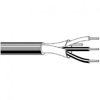 Cable Blindado para Alarma 100m, 6 Conductores (4x0.22 + 2x0.5) FA-12BAM100