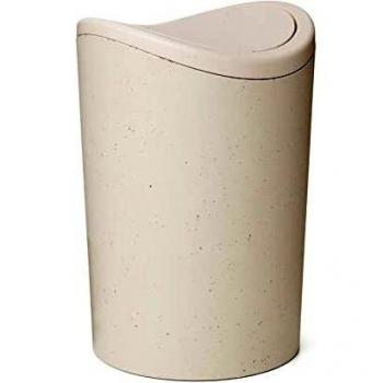 TATAY Papelera Baño con Tapa Basculante ECOHOME, 6L de Capacidad, de Polipropileno, Libre de BPA, Plástico