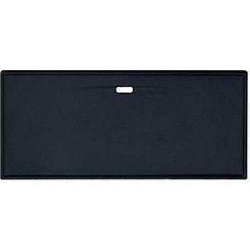 Plancha para Barbacoa Richelieu 3 + 1, de Fundición Emaillada, 45.3x19.5x1.6 cm, Color Negro