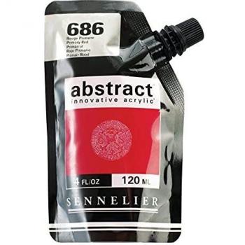 Sennelier : Abstract Acrylic Paint : 120ml : Satin : Primary Red