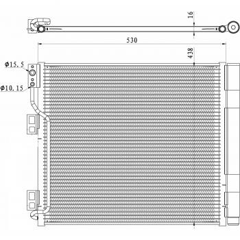 Condensador de aire acondicionado EASY FIT NRF 350327