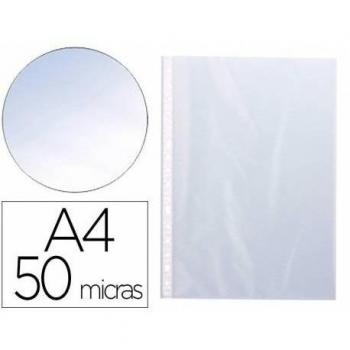 Funda Multitaladro Q-Connect DIN A4 50 MC Cristal 10 uds