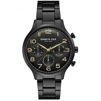 Kenneth Cole Mens Black Pvd Chronograph KC15185001