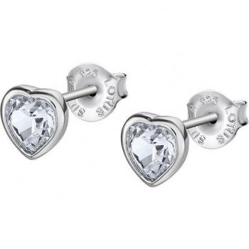 Pendientes Lotus Silver LP2000-4/1 Charming Lady de Plata con Swarovski y Motivo Corazón para Mujer
