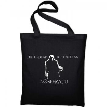 Nosferatu The Undead el impuro Horror en bolsa de yute, bolsa de algodón y tejido bolsa - Funda, negro