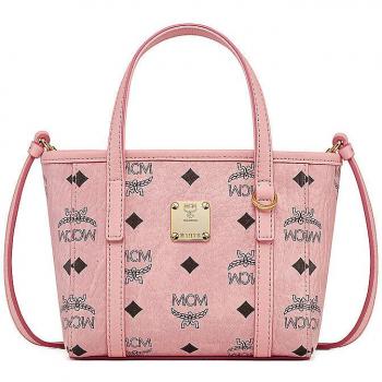 MCM Mini Pink Toni Top-Zip Shopper Bag for Women