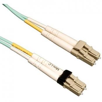 Cable de fibra óptica 10Gb Duplex Multimodo 50/125 OM3 LSZH Mini-LC / LC - Aqua, 1M