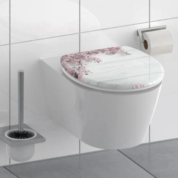 Tapa de váter y asiento de inodoro SCHÜTTE con cierre suave FLOWERS & WOOD