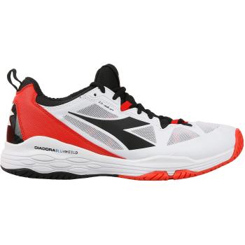 Diadora Men Speed Blushield Fly 2 AG Tennis Shoes All Court Shoe White - Black 7,5