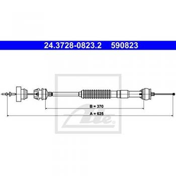 Cable de Embrague ATE 24.3728-0823.2 con Ajuste Automático para PEUGEOT 306 (3/5 puertas, Break, Cabriolet)