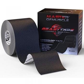 Cinta de Kinesiología con Ebook *GRATIS* con Las Más Recientes Aplicaciones de Kinesiostrapping y Kinesiotaping Para Mejores Resultados- El Mejor Vendaje Terapéutico Deportivo para Lesiones y Desempeño - Ideal para la Rodilla, Hombro, Codo, Tobillo, D