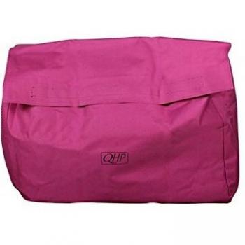 QHP Stall Packsack - Bolsa para utensilios de aseo y mantas, color rosa y gris