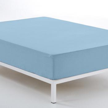 Sábana Bajera Ajustable Alexandra House Living Azul Celeste 180 x 200 cm