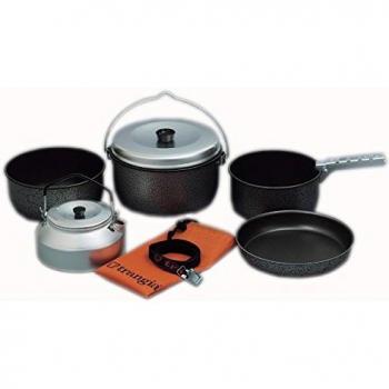 Set de Camping Trangia 24-TET Antiadherente 5 Piezas Color Gris