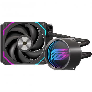 Refrigeración Líquida Einarex Flux 120 RGB Negro con Ventilador de Efecto Espejo Infinito