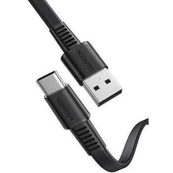 Cable USB C a USB A UGREEN 0,5m Plano Carga Rápida PD Compatible con Xiaomi, Galaxy y Huawei