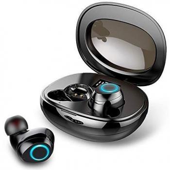 Auriculares Bluetooth Inalámbricos Deportivos Auriculares In-Ear 5.0 Impermeable IP7 Auto-On/Off Emparejamiento Auriculares estéreo 6D,Compatible con Dispositivos Que admiten Bluetooth