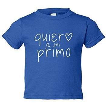Camiseta niño Quiero a mi primo - Azul Royal, 9-11 años