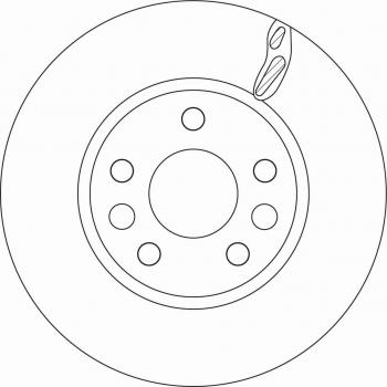 Disco de freno TRW DF6546 para RENAULT Mégane, Talisman, Captur