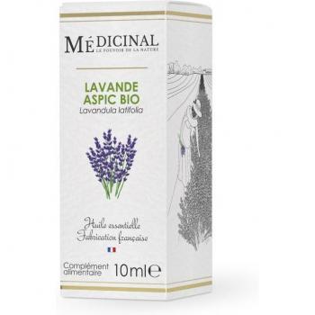 Aceite esencial de Lavanda Aspic orgánico medicinal 10ml