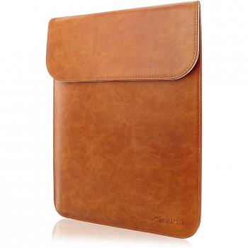 Allinside Funda de Cuero Sintético para portátiles de 2018 MacBook Air 13 A1932, MacBook Pro 13 2016-2018 A1989 A1706 A1708, DELL XPS 13, Marrón