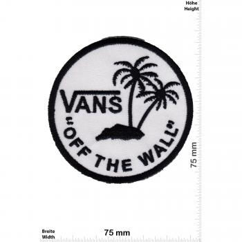 Patch - VANS off the Wall - round - Cool Brands Patch - Streetwear - Vintage - Vest - Chaleco - Parche Termoadhesivos Bordado Apliques - Parches - Give Away Regalar