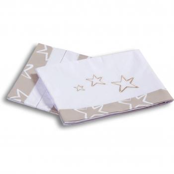 Alondra 612-014 - Sábanas cuna bebé de 60 x 120 cm, 3 piezas, color beige claro