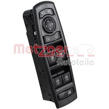 Interruptor de elevalunas METZGER 09161084 con función de subida y bajada automática