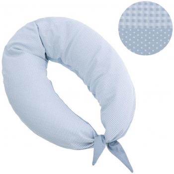 Cojín de Lactancia Luna 80x185x16 cm Vichy10 Celeste