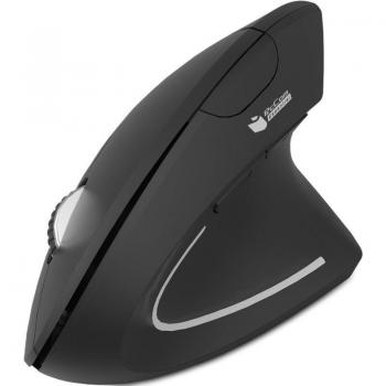 Ratón Ergonómico Inalámbrico PcCom Essential E20 1600 DPI Negro
