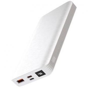 XO PR143 Powerbank 10000mAh - USB, Tipo C, Carga Rápida, Pantalla LCD, Color Blanco