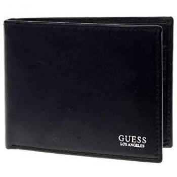 Guess Gerard Trifold - Cartera para Hombre Negro Talla única
