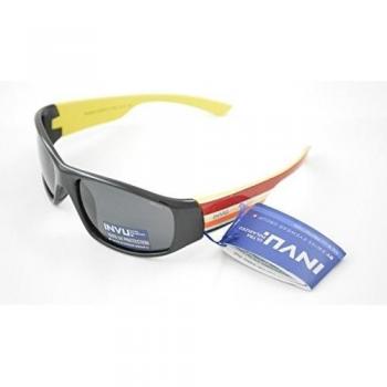 Gafas de sol polarizadas Bimbo INVU K 2409 a negro amarillo lentes 100% UV Block Sunglasses Polarized extensible