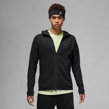 Sudadera de hombre Jordan Dri-FIT Sport con capucha, tejido Air Fleece, cremallera completa, color negro