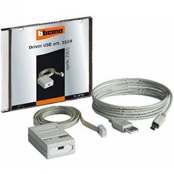 Cabo USB de Programación para Dispositivos de Automatización y Control BTICINO 3559