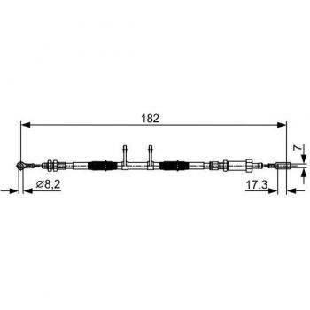 Cable de freno de mano BOSCH 1 987 482 450