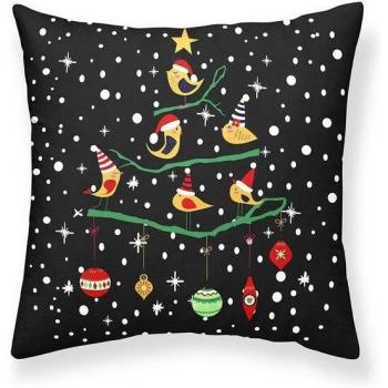 Funda de Cojín Navidad Bolas 50x50cm 100% Algodón Orgánico