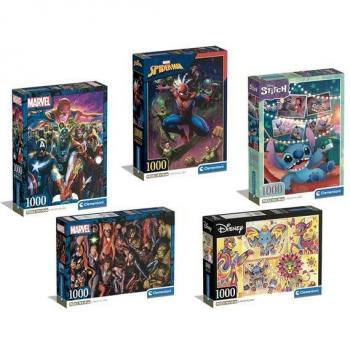 Puzzle Marvel 1000 piezas - Juegos y Juguetes, modelos surtidos de Clementoni