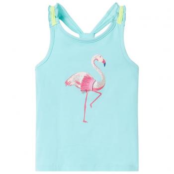 Camiseta de tirantes infantil verde menta claro 128