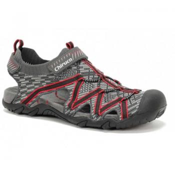 Sandalias Chiruca Tahiti Gris/Rojo
