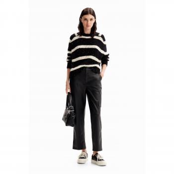 Desigual Bristol Women's Faux Leather Cargo Pants