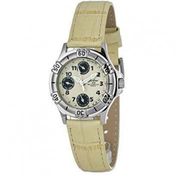 Justina Women's Quartz Analog Watch 32552H with Leather Strap (30mm)
