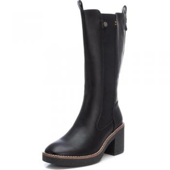 BOTA DE MUJER REFRESH 172009 NEGRO CREMALLERA TACÓN ALTO ANCHO GOMA TALLA 41
