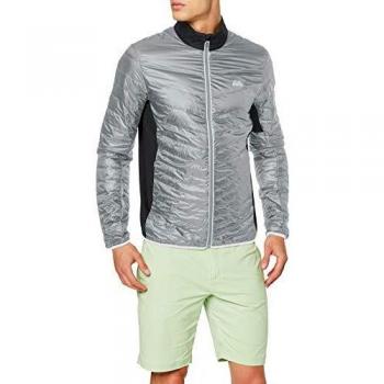 Odlo Chaqueta aislante para hombre Greor Cocoon, gris plateado y negro, talla S