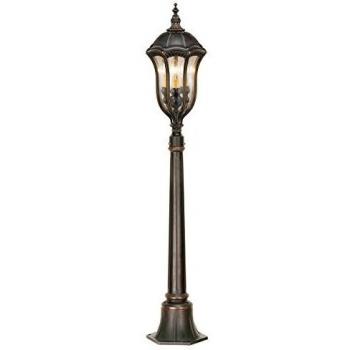 Baton Rouge, lámpara de pie de 131 cm en nogal claro, IP44, E14