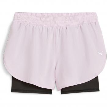 Puma Women's Favorite 3 2-in-1 Shorts Black / Grape Mist L
