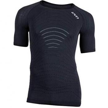 Motyon Camiseta Interior térmica Ligera de Primera Capa para Hombre, Manga Corta, Hombre, U100080, Blackboard/Anthr/Whi, L-XL