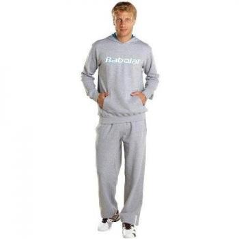 Babolat Kapuzensweatshirt Training - Sudadera de fitness para hombre, color gris, talla M