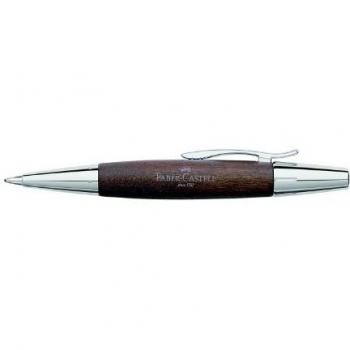 Faber Castell 148381 - Bolígrafo E-motion, con cuerpo en madera de peral, trazo B, color marrón oscuro